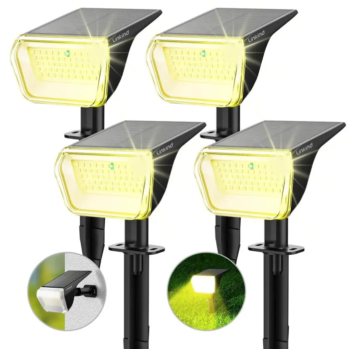 Linkind 60 LEDs Solar Spot Lights